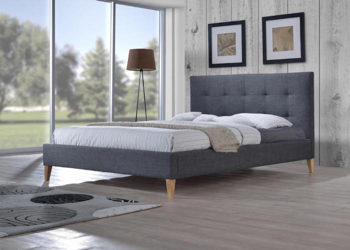 Base-De-Lit-Rembourré-tissu-Charbon