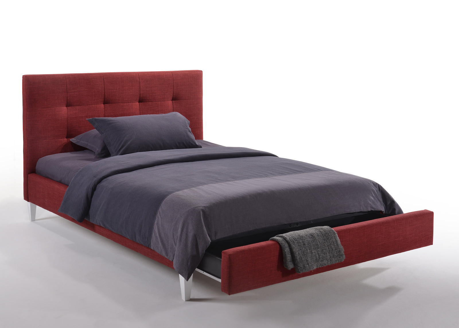 lit-rembourré-tissu-avec-tiroir-rouge-2