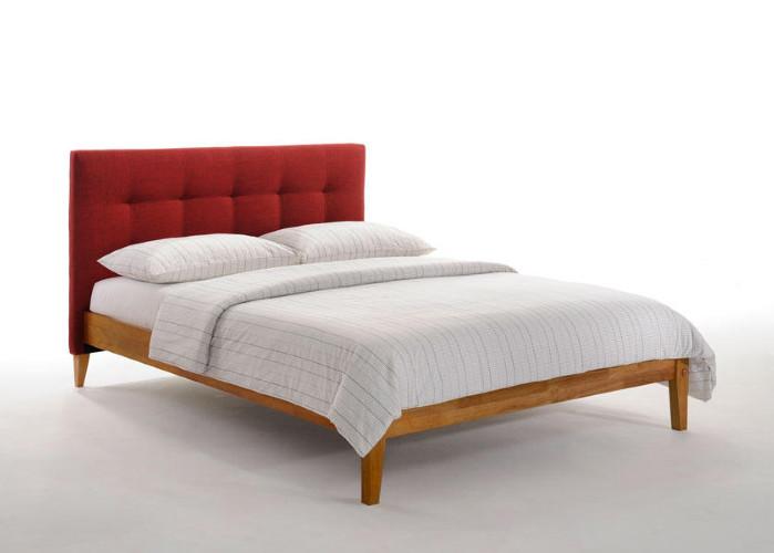 Base-De-lit-a-tete-matelassee-rouge-Chêne-moyen